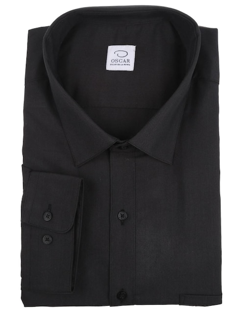 CAMISA O DE LA RENTA LISO, 19 5, NEGRO