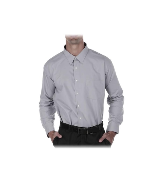 CAMISA J HENRY LISO, 20 6, GRIS MEDIO