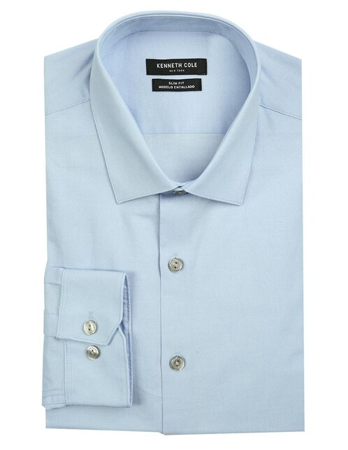 cuello de corte Ajuste contemporáneo 2 botón en puños Camisa en Blanco y Negro Liso H 
