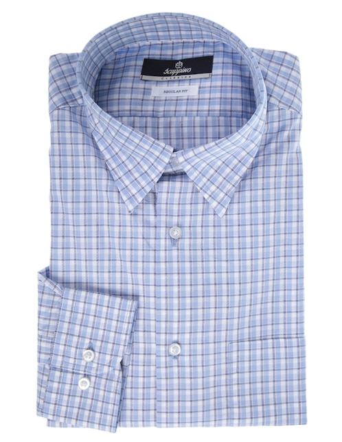 Camisa de vestir de algodón manga larga para hombre 1