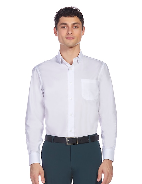 Camisa de vestir Vittorio Forti de algodón manga larga para hombre