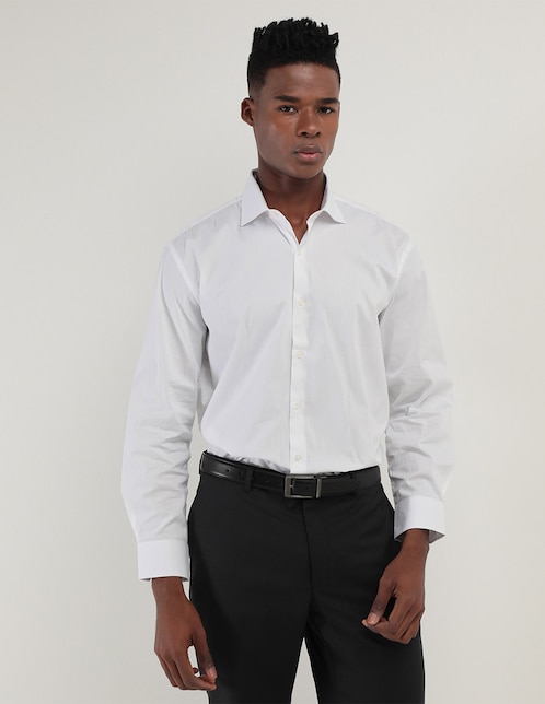 Camisa de vestir Dkny C manga larga para hombre
