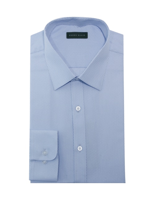 Camisa de vestir Perry Ellis manga larga para hombre