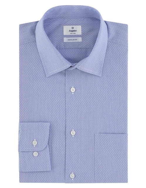 Camisa de vestir Scappino de algodón manga larga para hombre