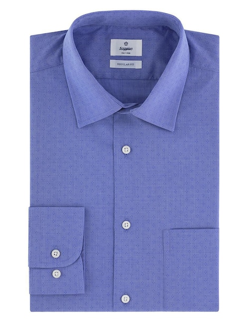 Camisa de vestir Scappino de algodón manga larga para hombre