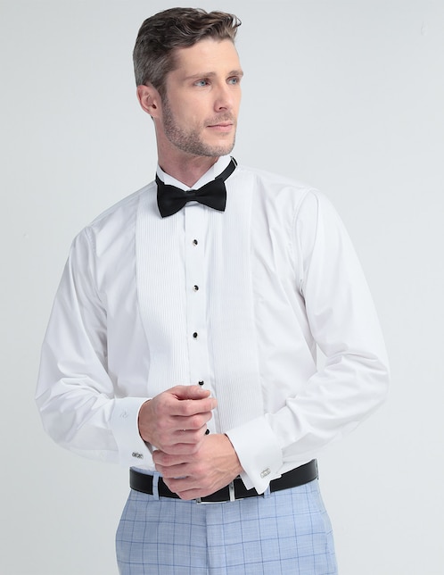 Camisa de vestir Manchester de algodón manga larga para hombre