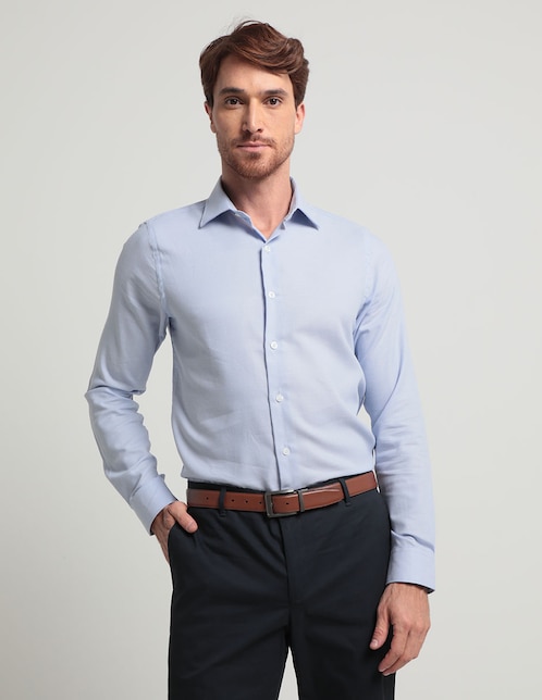 Camisa de vestir de manga larga para hombre 1