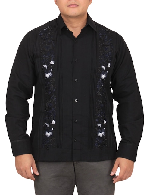 Guayabera manga larga Teya Artesanal para hombre