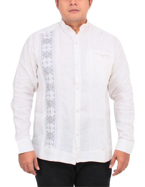 Guayabera manga larga Teya Artesanal para hombre