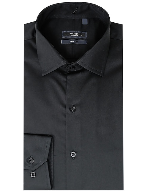 Camisa de vestir de algodón manga larga para hombre 1