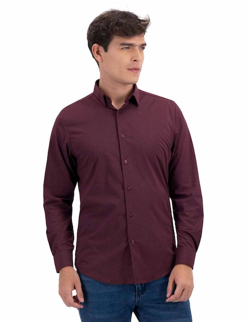 Camisa business casual Men's Fashion de bambú manga larga para hombre