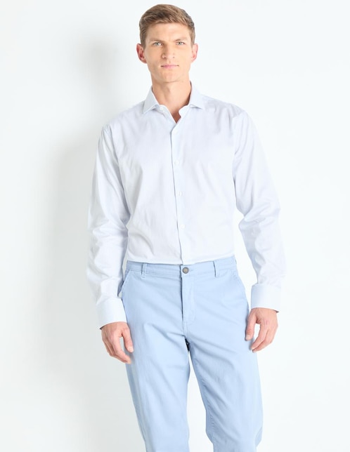 Camisa business casual Ted Baker de algodón manga larga para hombre