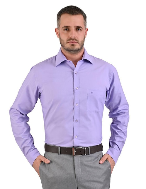 Camisa de vestir Michel Blanc manga larga para hombre