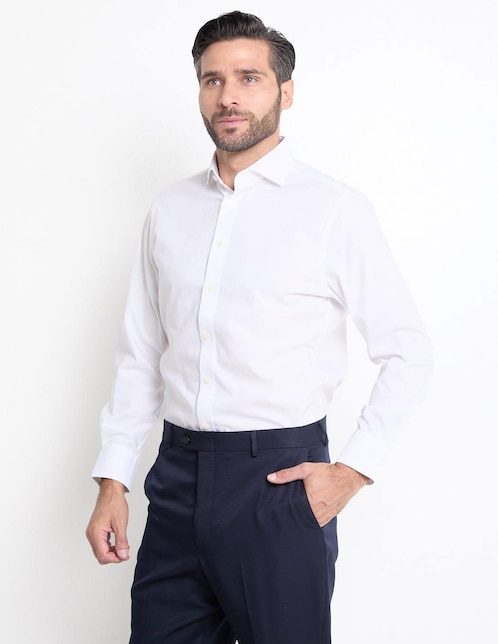 Camisa de vestir Charles Tyrwhitt de algodón manga larga para hombre