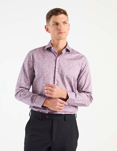 Camisa casual de algodón manga larga para hombre 1