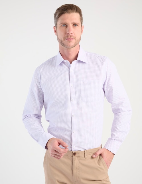 Camisa de vestir manga larga para hombre