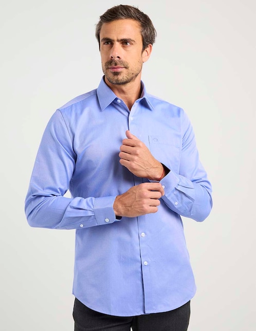 Camisa de vestir Oscar de la Renta manga larga para hombre