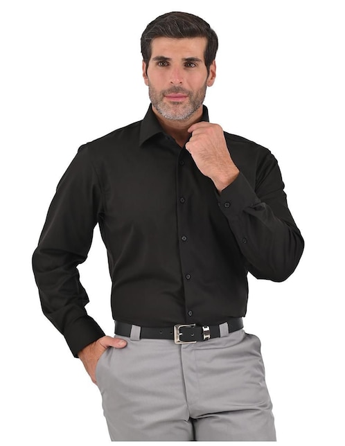 "camisa/sobrecamisa" formal michel blanc "de" (si aplica) bambú "manga" larga "para hombre"