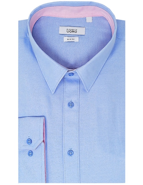 Camisa formal manga larga para hombre 1