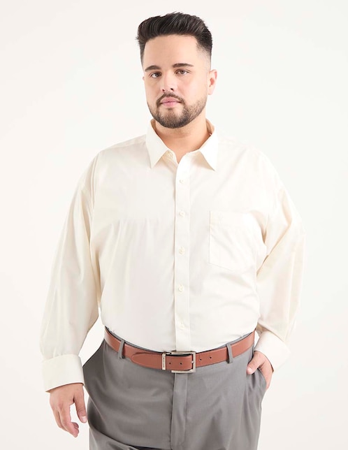 Camisa de vestir Manchester manga larga para hombre