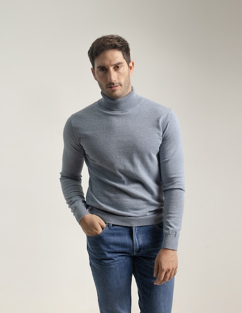 Suéter Puroego cuello tortuga para hombre
