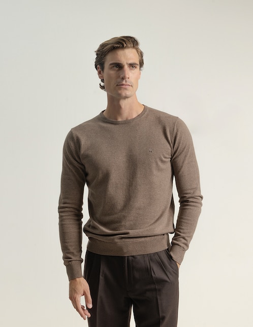 Suéter cuello redondo para hombre