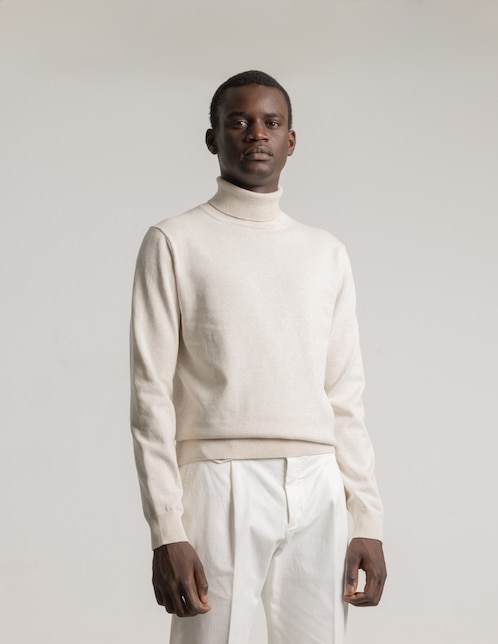 Suéter Puroego cuello tortuga para hombre