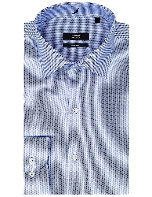 Camisa de vestir de algodón manga larga para hombre