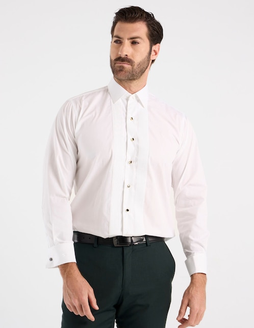 Camisa de vestir Manchester manga larga para hombre