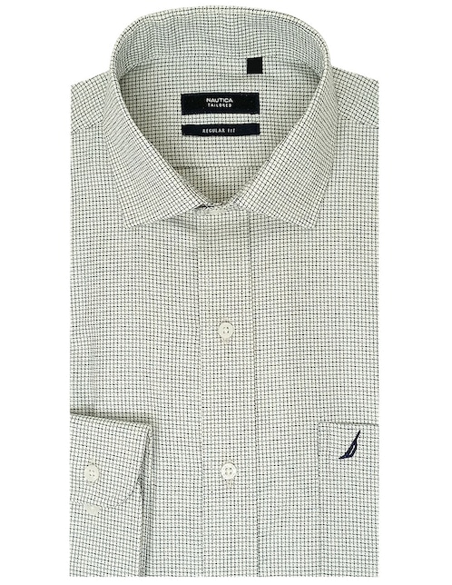 Camisa de vestir de algodón manga larga para hombre