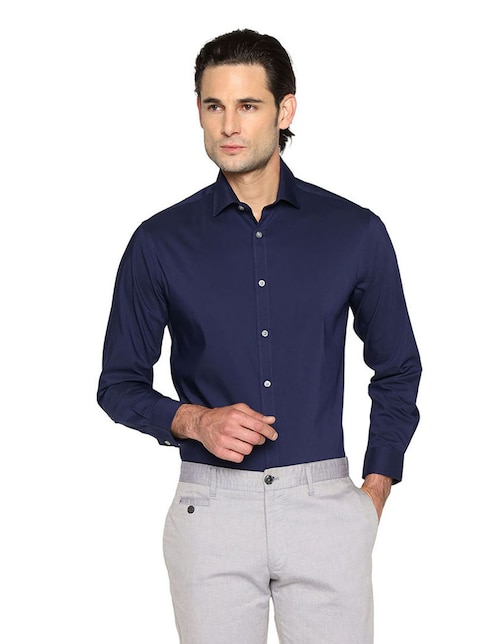 Camisa de vestir Michael Kors de algodón manga larga para hombre