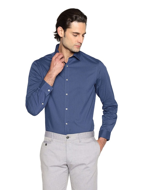 Camisa de vestir Michael Kors de algodón manga larga para hombre