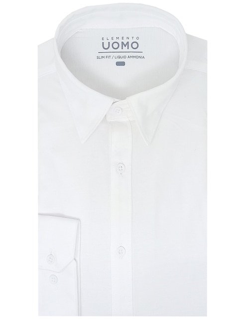 Camisa de vestir Elemento Uomo de algodón manga larga para hombre
