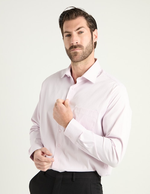 Camisa business casual L.P.C. manga larga para hombre