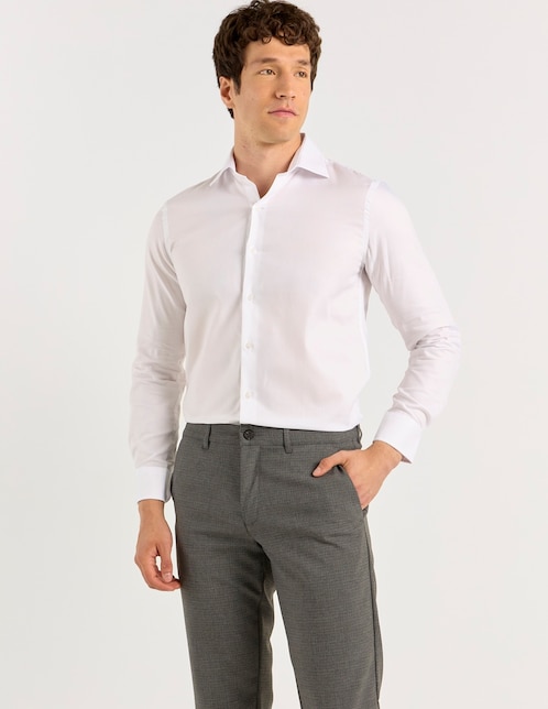 Camisa de vestir Nautica de algodón para hombre