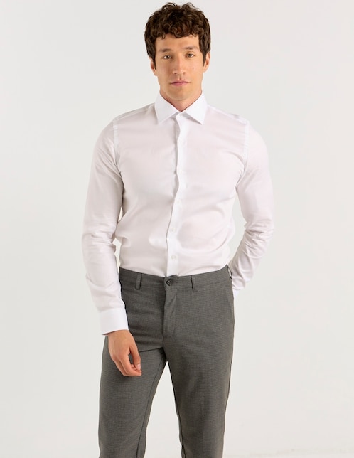 Camisa de vestir Nautica de algodón para hombre