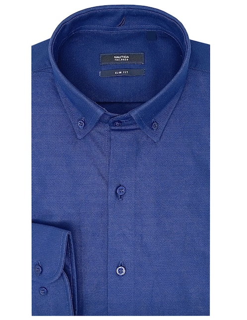 Camisa de vestir Nautica de algodón manga larga para hombre