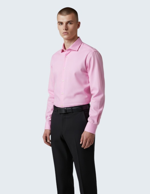 Camisa de vestir Ted Baker de algodón manga larga para hombre