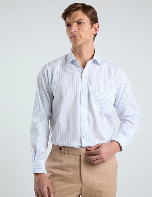 Camisa de vestir Manchester manga larga para hombre