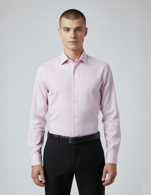 Camisa formal manga larga para hombre 1