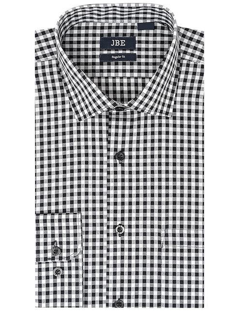 Camisa de vestir JBE de algodón manga larga para hombre