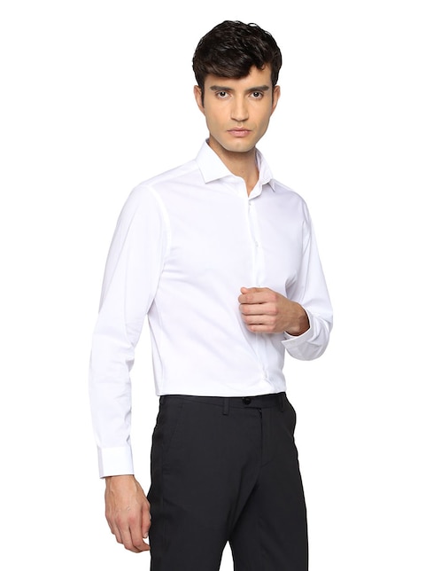 Camisa de vestir Calvin Klein de algodón manga larga para hombre