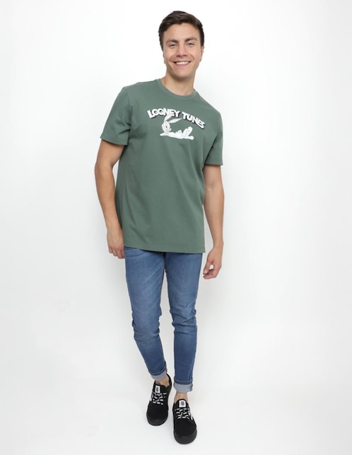 Playera cuello redondo para hombre 1