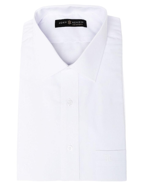 CAMISA JOHN HENRY LISO R, 15 3, BLANCO