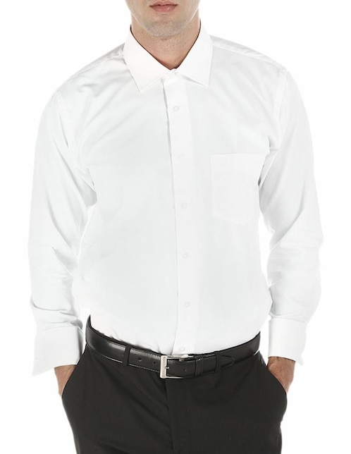 Camisa de vestir John Henry de manga larga para hombre