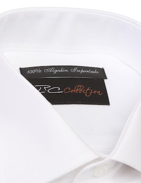 Camisa de vestir L.P.C. de algodón manga larga para hombre