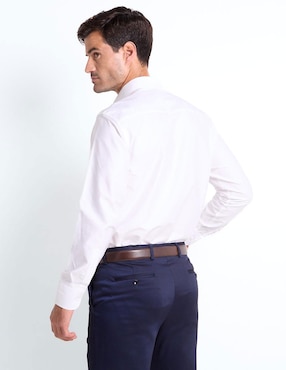 Camisa de vestir L.P.C. de algodón manga larga para hombre
