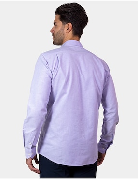 Camisa de vestir Nautica de algodón manga larga para hombre