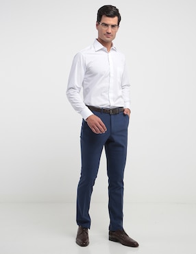Camisa de vestir L.P.C. de bambú manga larga para hombre