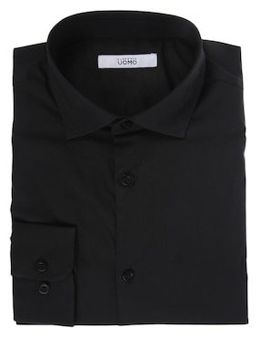 Camisa de vestir Elemento Uomo de algodón manga larga para hombre